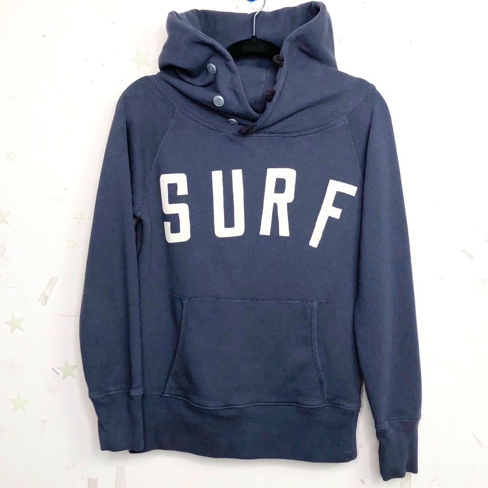 KAPITAL graphic Surf grey hooded sweatshirt